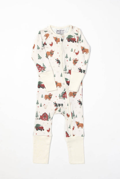 Christmas Barns & Animals Baby Zippy