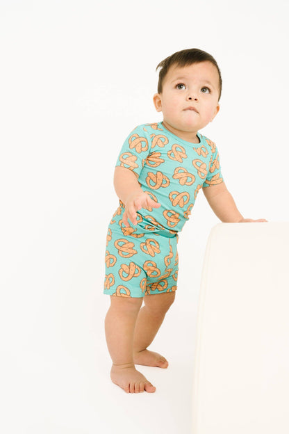 Pretzel Party Bamboo Shorts Set