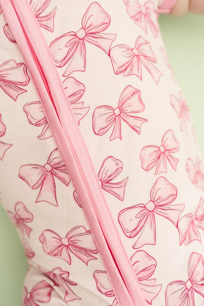 Pretty In Pink Bamboo Short Romper