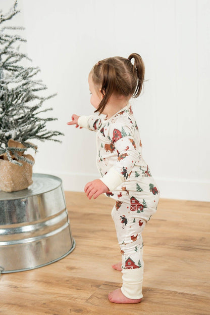 Christmas Barns & Animals Baby Zippy