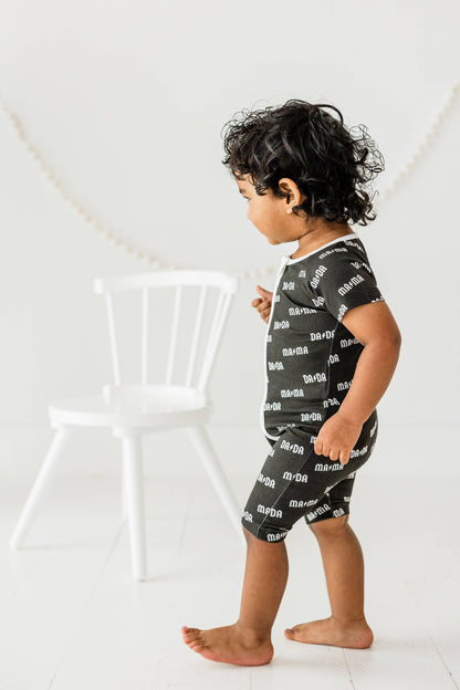 Lightning Bolts Short Bamboo Romper