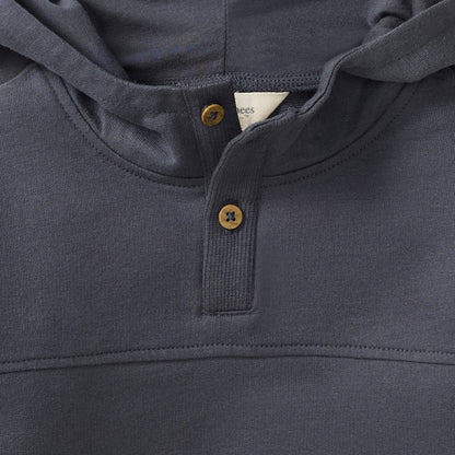 Button Placket Hoodie