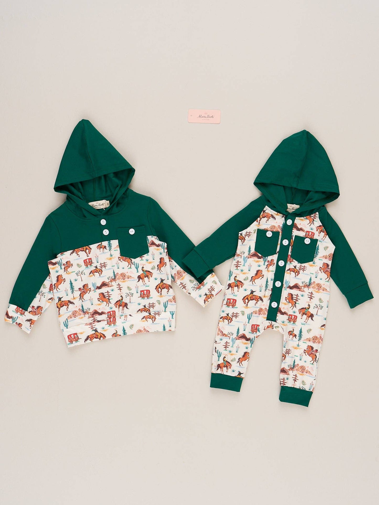 Vintage Wild West Hooded Shirt