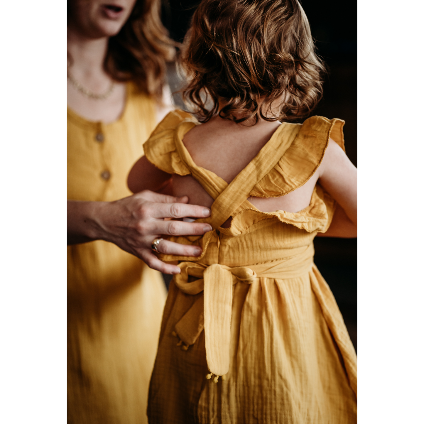 Yellow Ruffled Dress