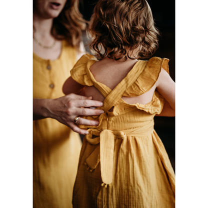 Yellow Ruffled Dress