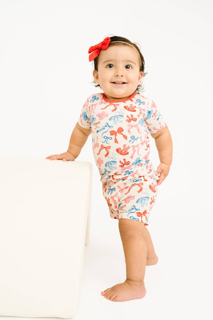 USA Bows Bamboo Shorts Set