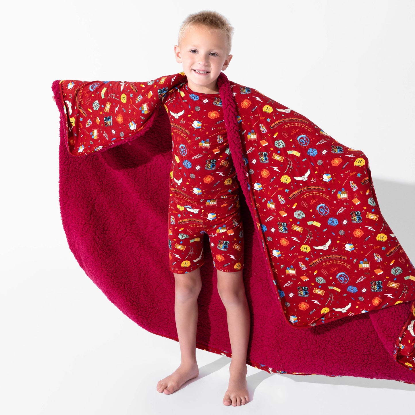 Harry Potter Hogwarts Express Bamboo Kids Pajama Short Set