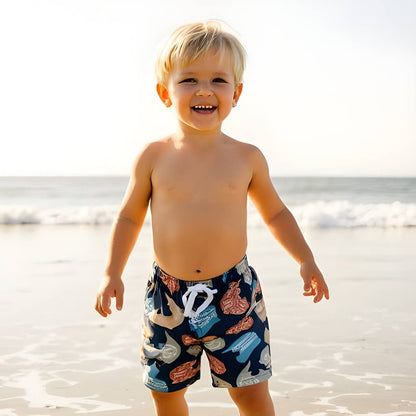 Boys Swim Trunks - Dirt Biking Helmets
