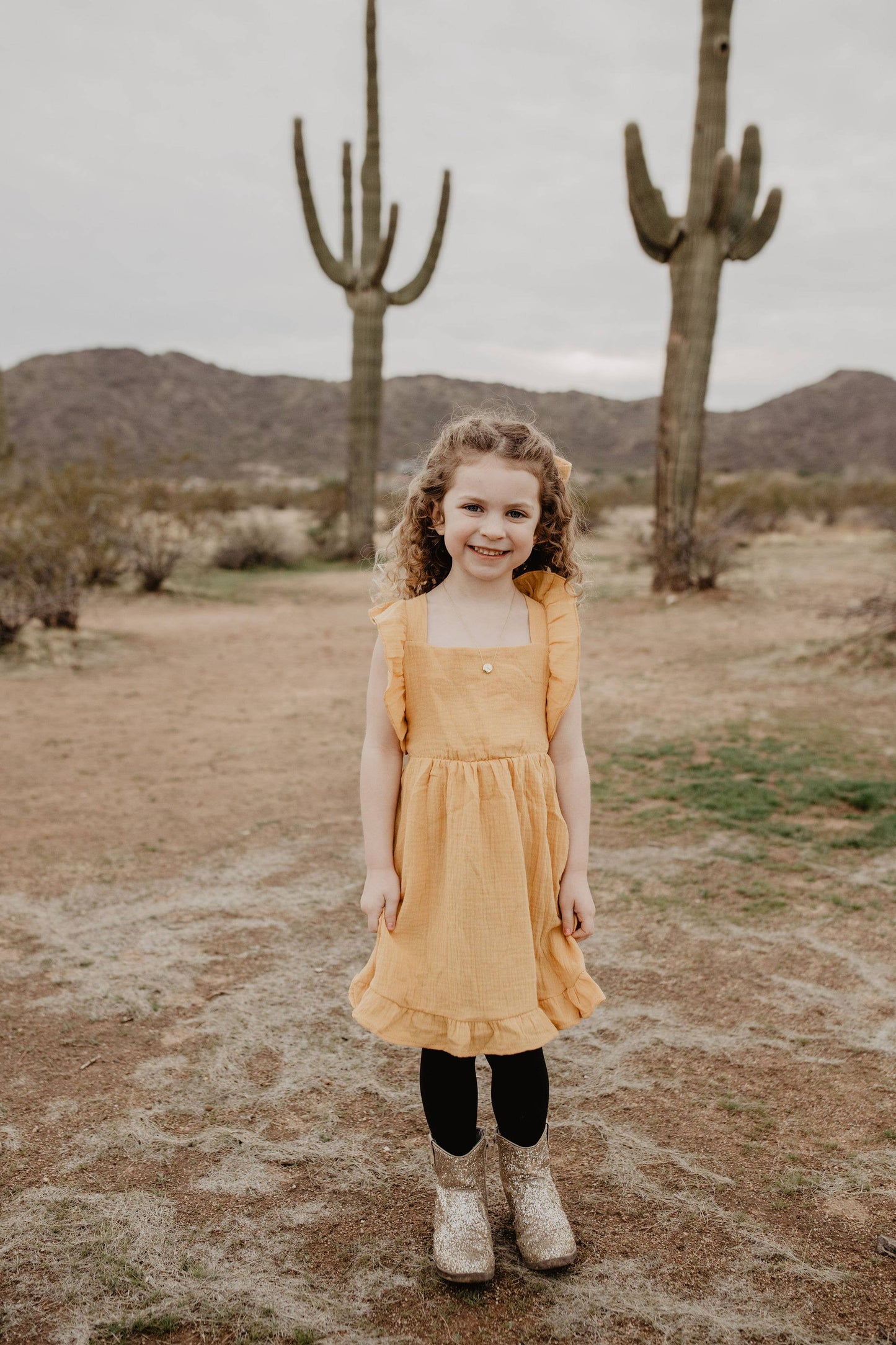 Yellow Ruffled Dress