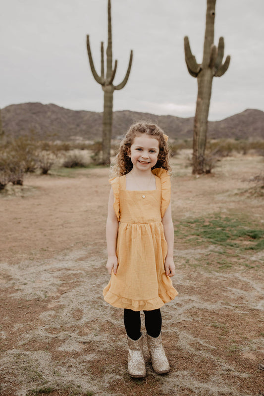 Yellow Ruffled Dress