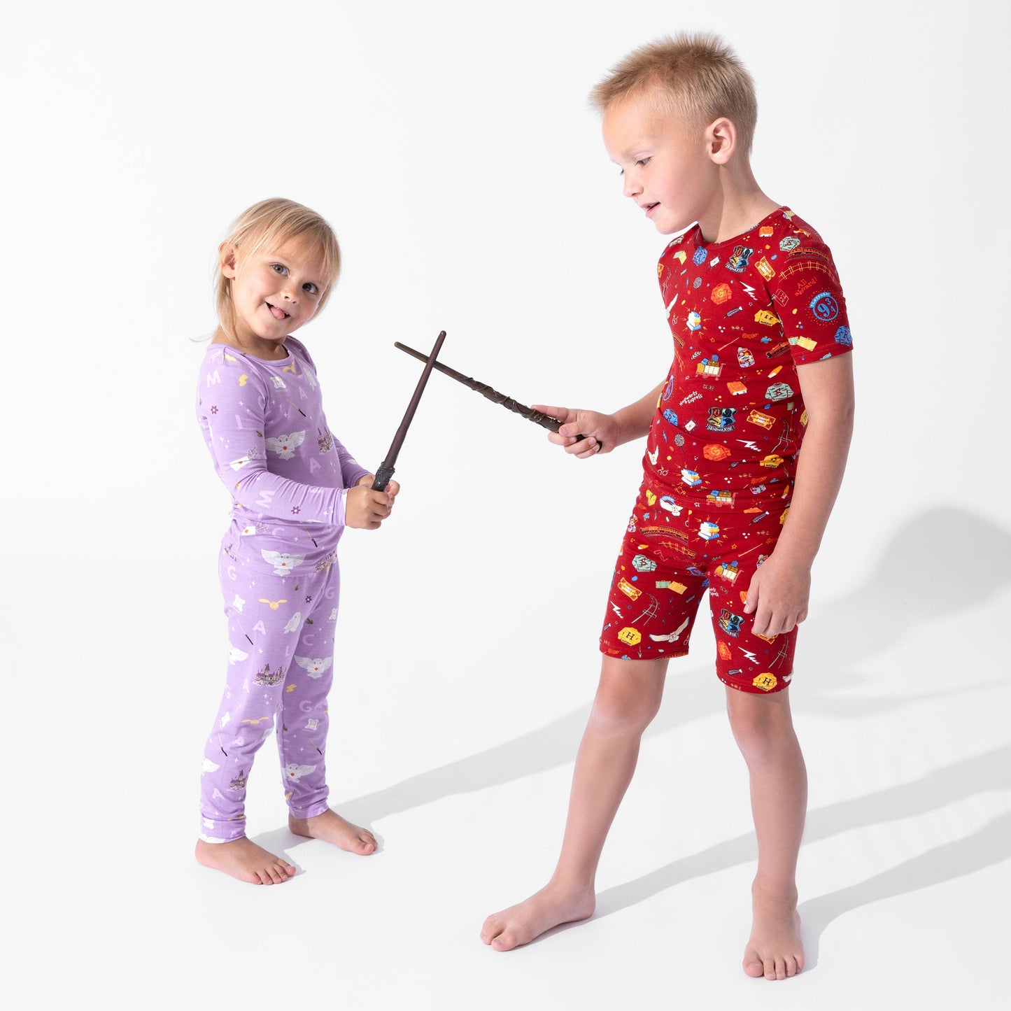 Harry Potter Hogwarts Express Bamboo Kids Pajama Short Set