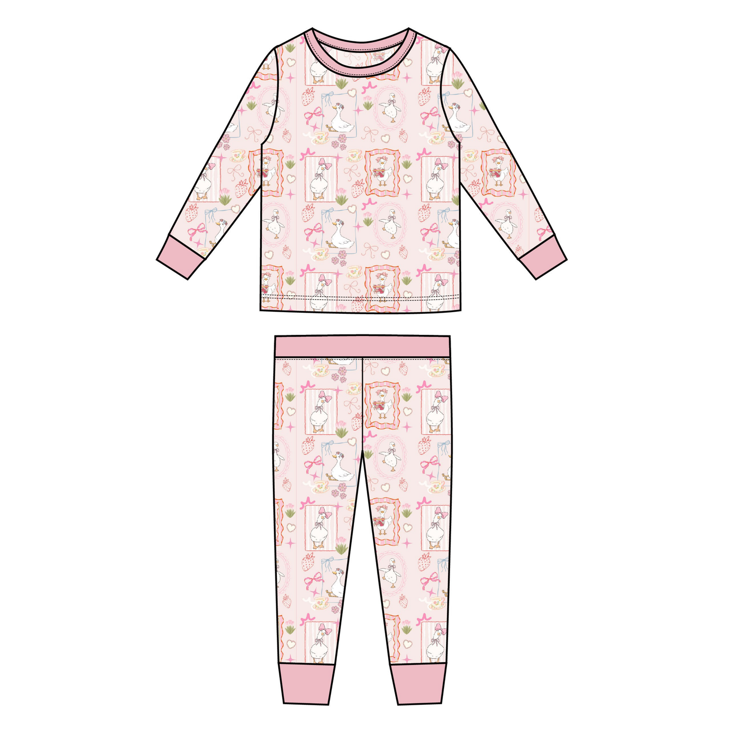 Girly Goose Toddler PJs