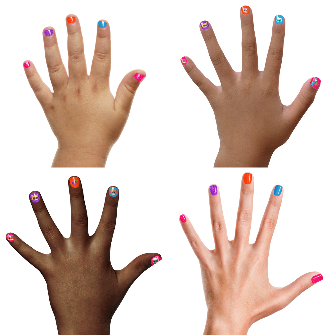 SuperKitties 4-Polish Box Set - Kids Non-toxic Nail Polish