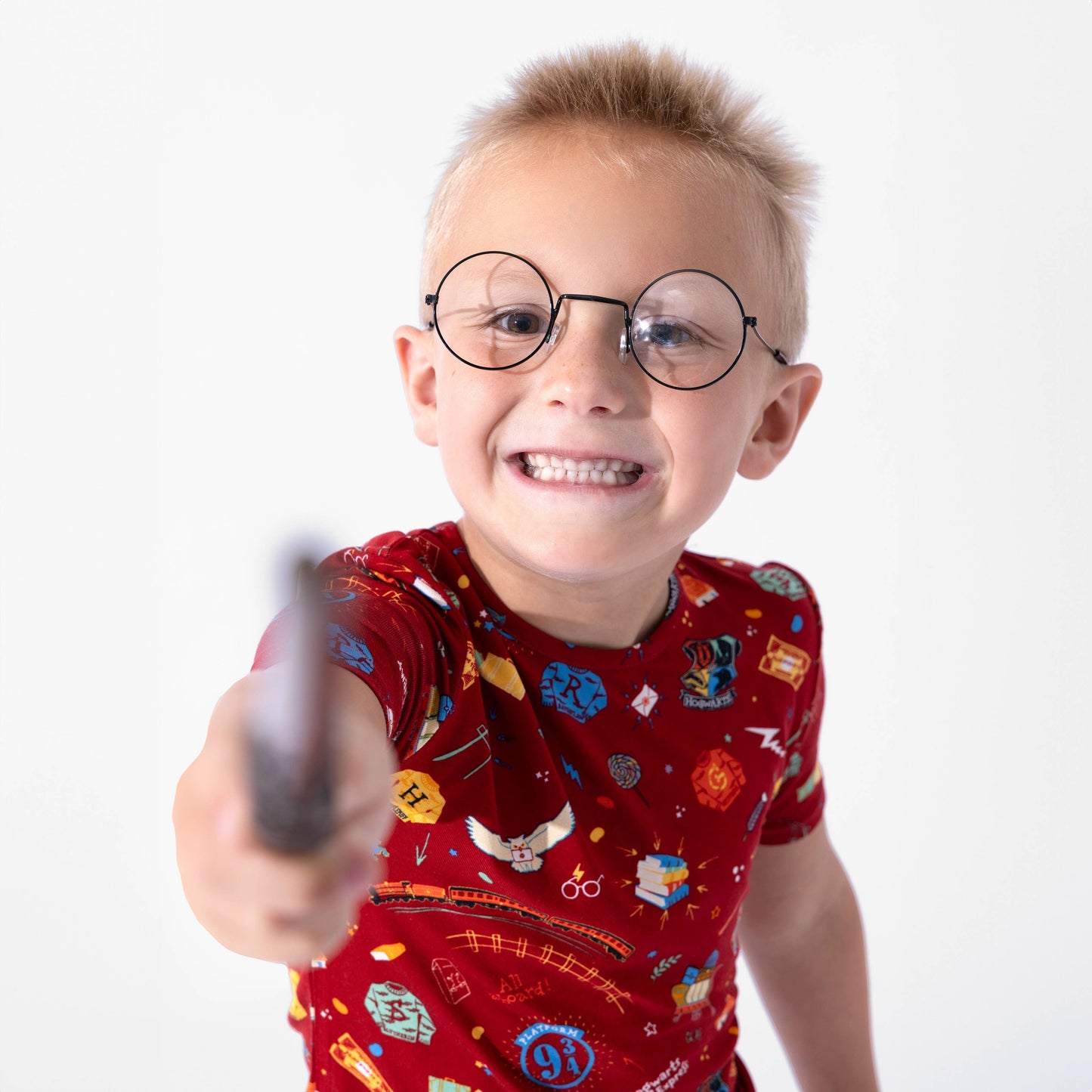 Harry Potter Hogwarts Express Bamboo Kids Pajama Short Set