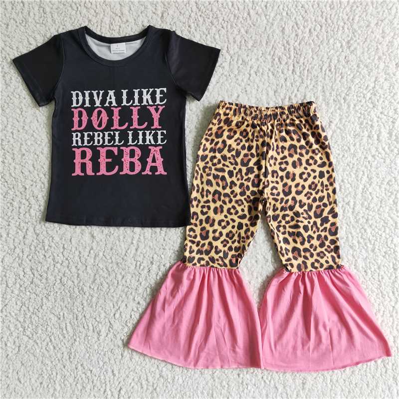 Diva like Dolly, Rebel like Reba Bellbottom Outfit