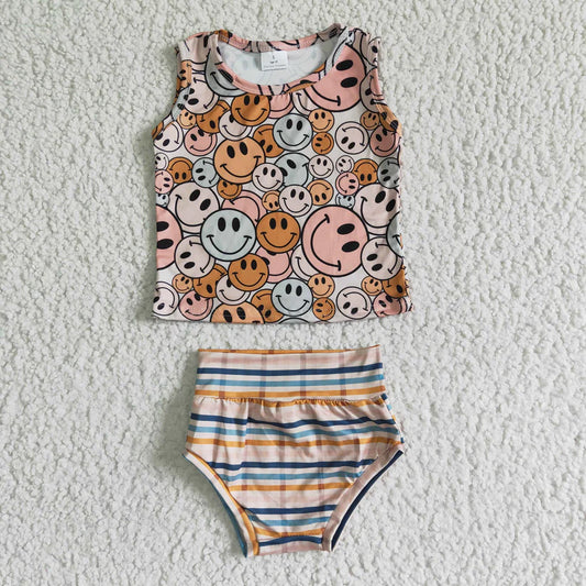 Retro Smiley Bummies Set